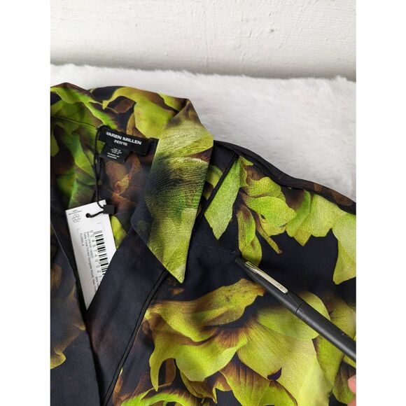 Karen Millen Floral‎ Printed Georgette Woven Maxi Dress size 0 NWT - Picture 11 of 14